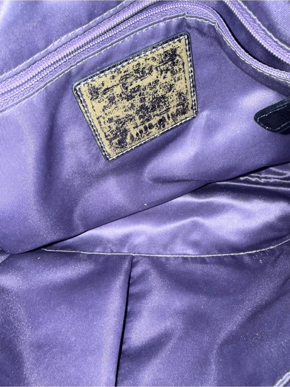 Coach Poppy Signature “C” Crossbody Bag with Black/Gray/Metallic Silver Details